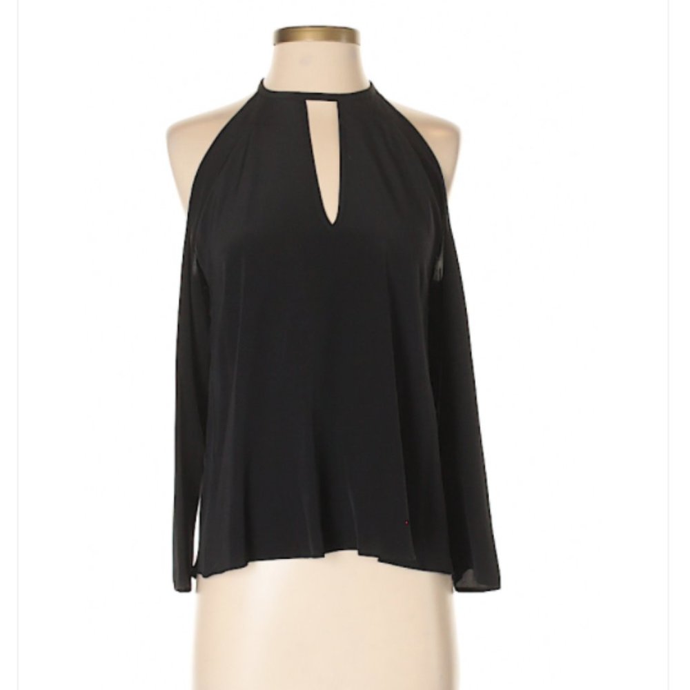 Amanda Uprichard 3/4 Sleeve Silk Top, Size P